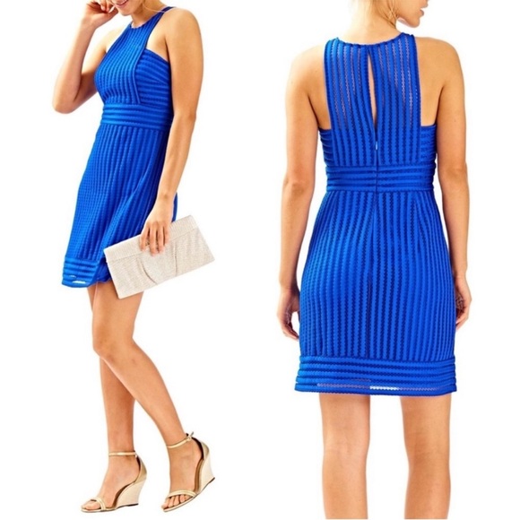 Lilly Pulitzer Rae Shift Brilliant Blue Dress - Picture 1 of 14